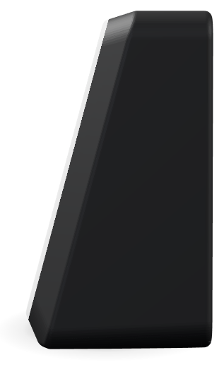 Black case, side view