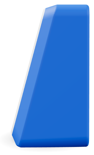 Blue case, side view