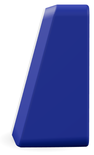 Dark blue case, side view