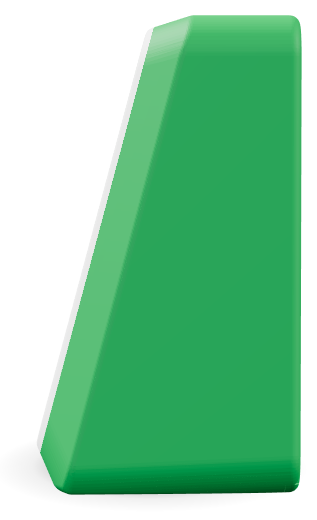 Green case, side view