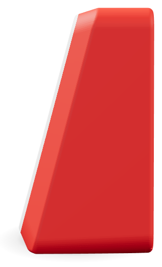 Red case, side view